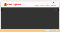 Desktop Screenshot of elektro-fangmeyer.de